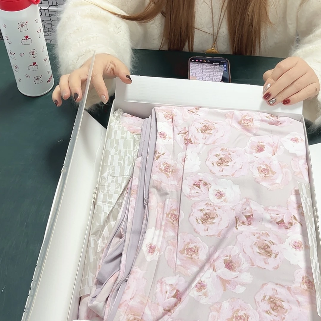 棉棉天丝棉磨毛雨韵粉220*240