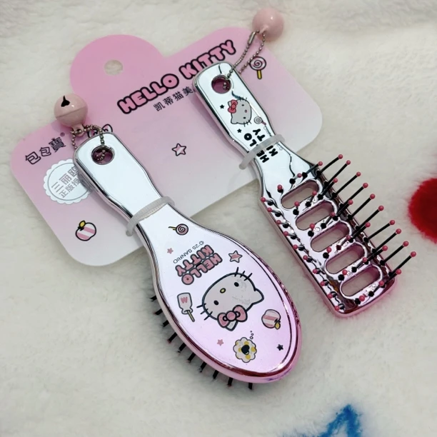 三*鸥卡通kt甜美迷你小梳子可爱女孩儿童便携美发梳