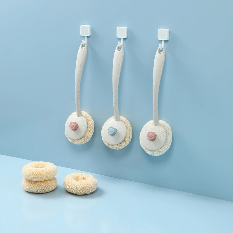 竹纤维长柄锅刷 水槽灶台卫生清洁刷不伤锅洗锅刷 刷锅的神器