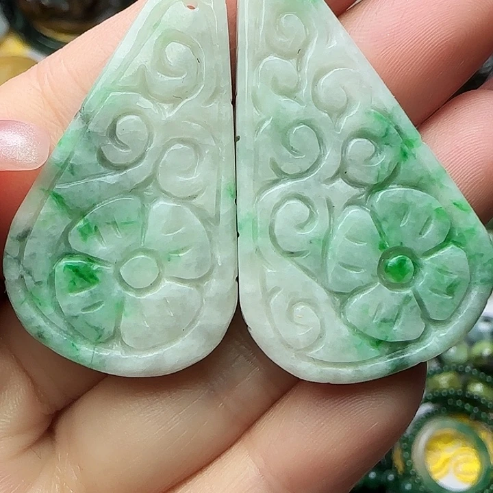 翡翠未镶嵌颈饰天然A货358