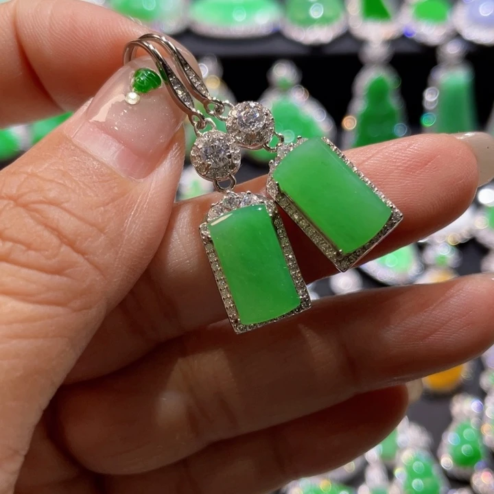 翡翠银S925镶嵌颈饰