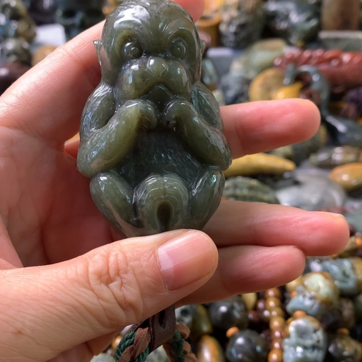 未镶嵌岫岩河磨玉（透闪石质玉）笔搁