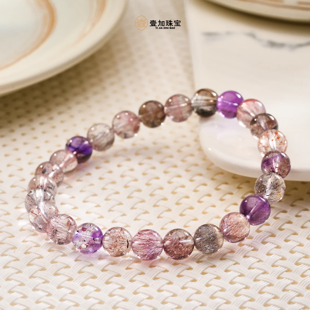 壹加师姐｜手工设计仙女超七水晶手串多样性发一#4000