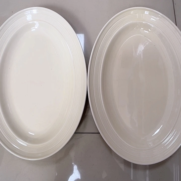 瓷片瑕疵特价陶瓷鱼盘