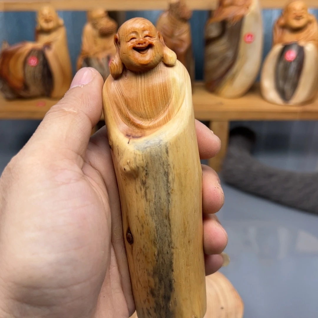 木崖柏木摆件手把件