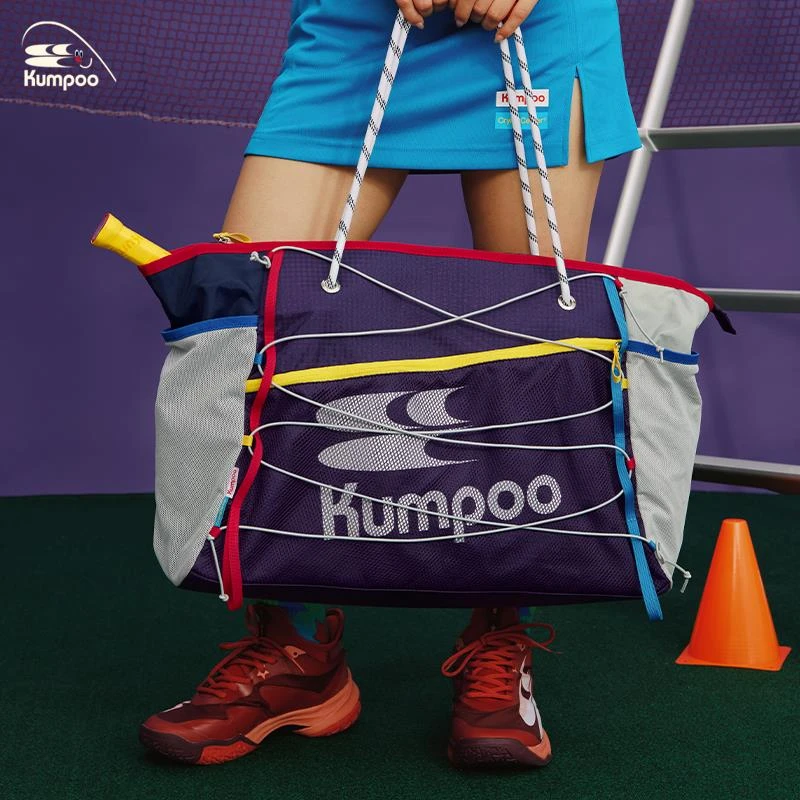 CryingCenter x kumpoo薰风羽毛球联名系列拼色托 托特包休闲 球