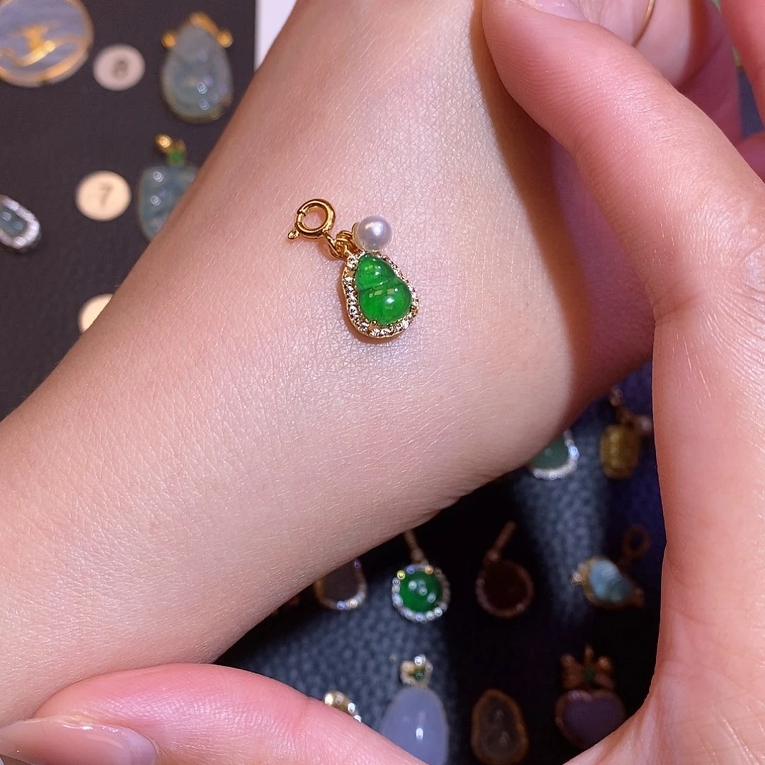 翡翠银S925镶嵌颈饰