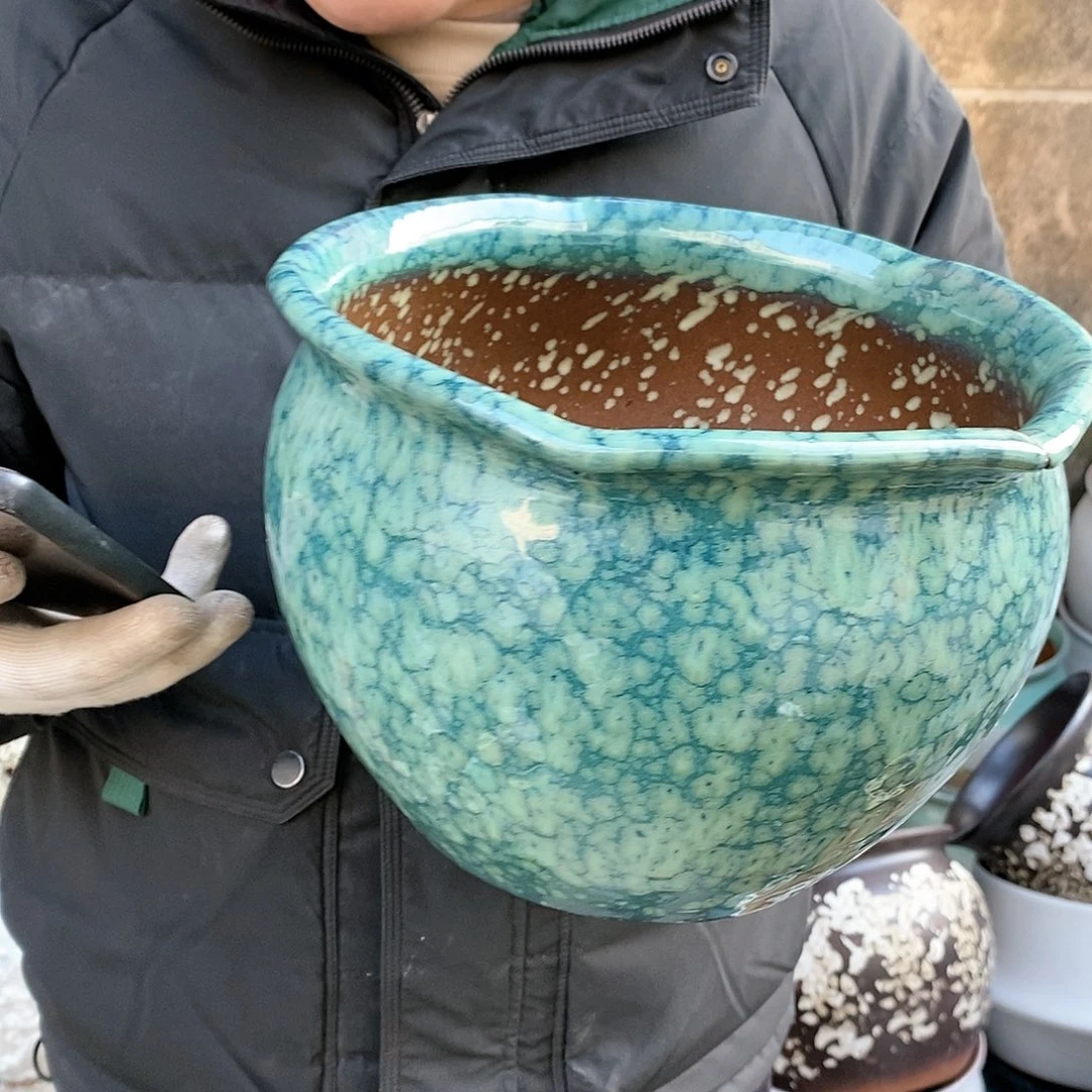 紫砂花盆正品口25高18