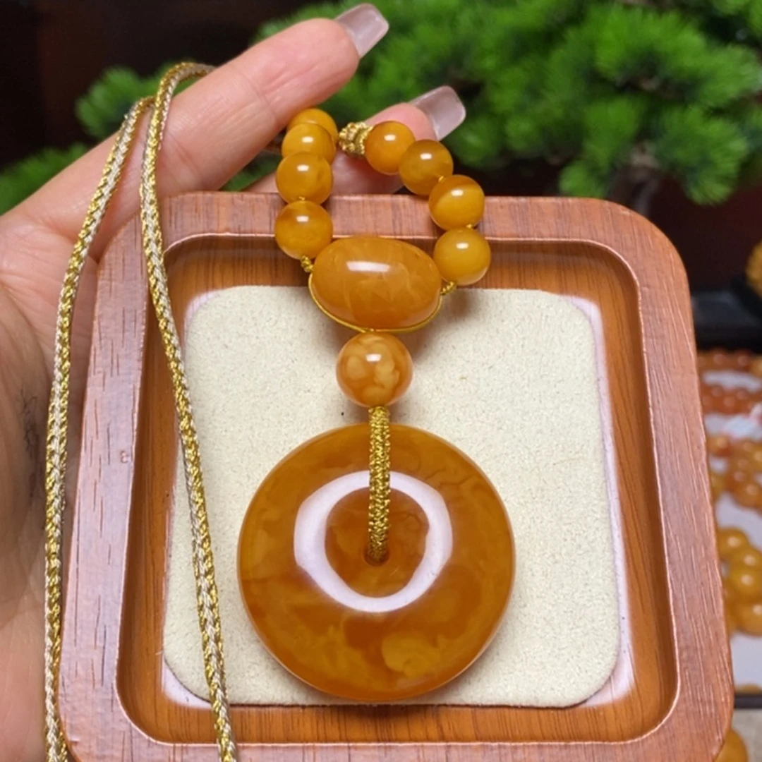 【闪购商品】蜜蜡颈饰未镶嵌项链