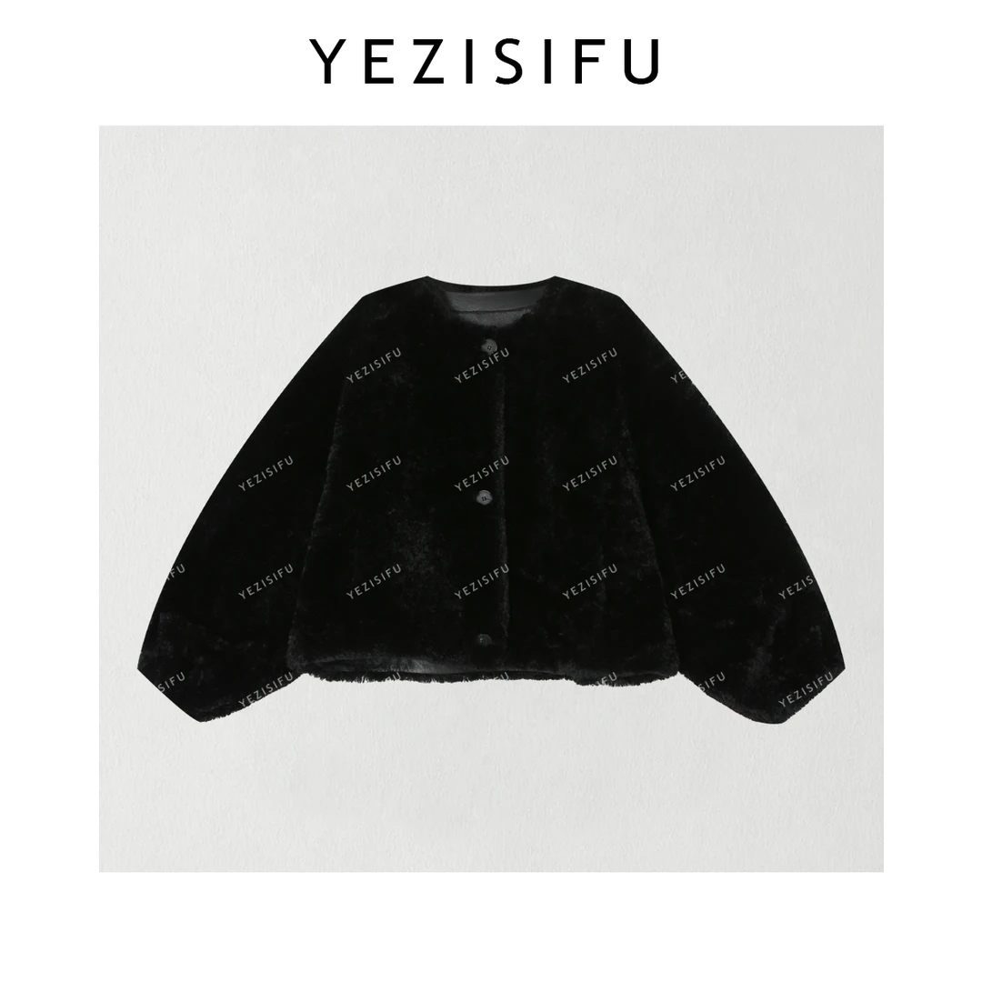 欧尼私服 2025秋冬新款皮毛一体毛毛外套休闲百搭上衣2510C6721