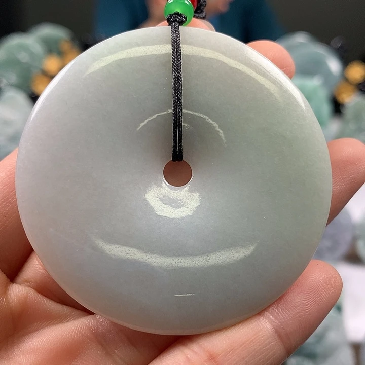 翡翠未镶嵌颈饰大平安扣福利