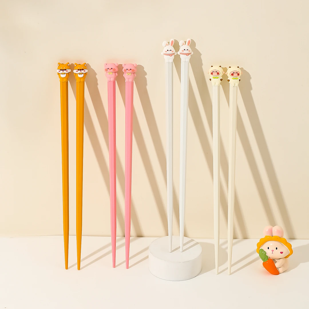 川岛屋可爱儿童筷子训练筷3岁6岁以上食品级家用分人合金筷单人装