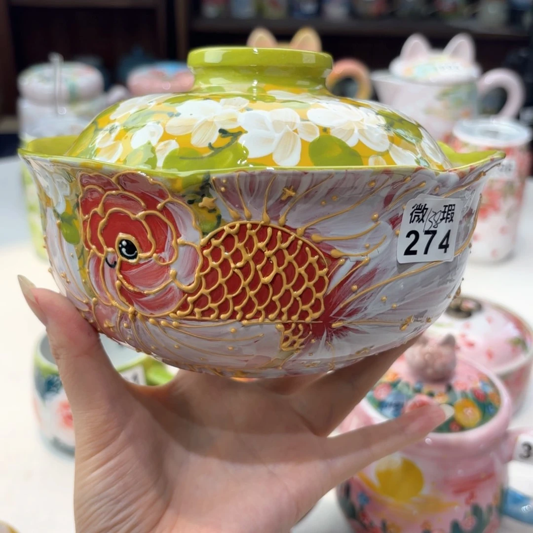 w****w景德镇手绘高温釉下彩陶瓷茶具
