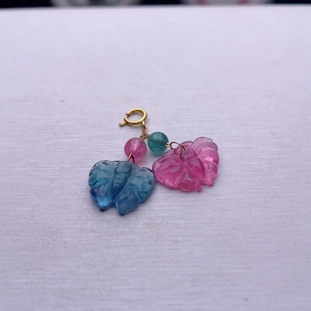 18K金镶嵌小滴溜碧玺碧玺A小滴溜