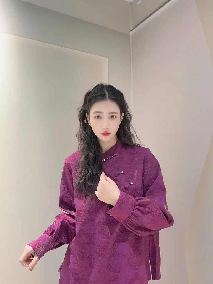 九月  踏云歌   新款花边重工提花显瘦气质衬衣