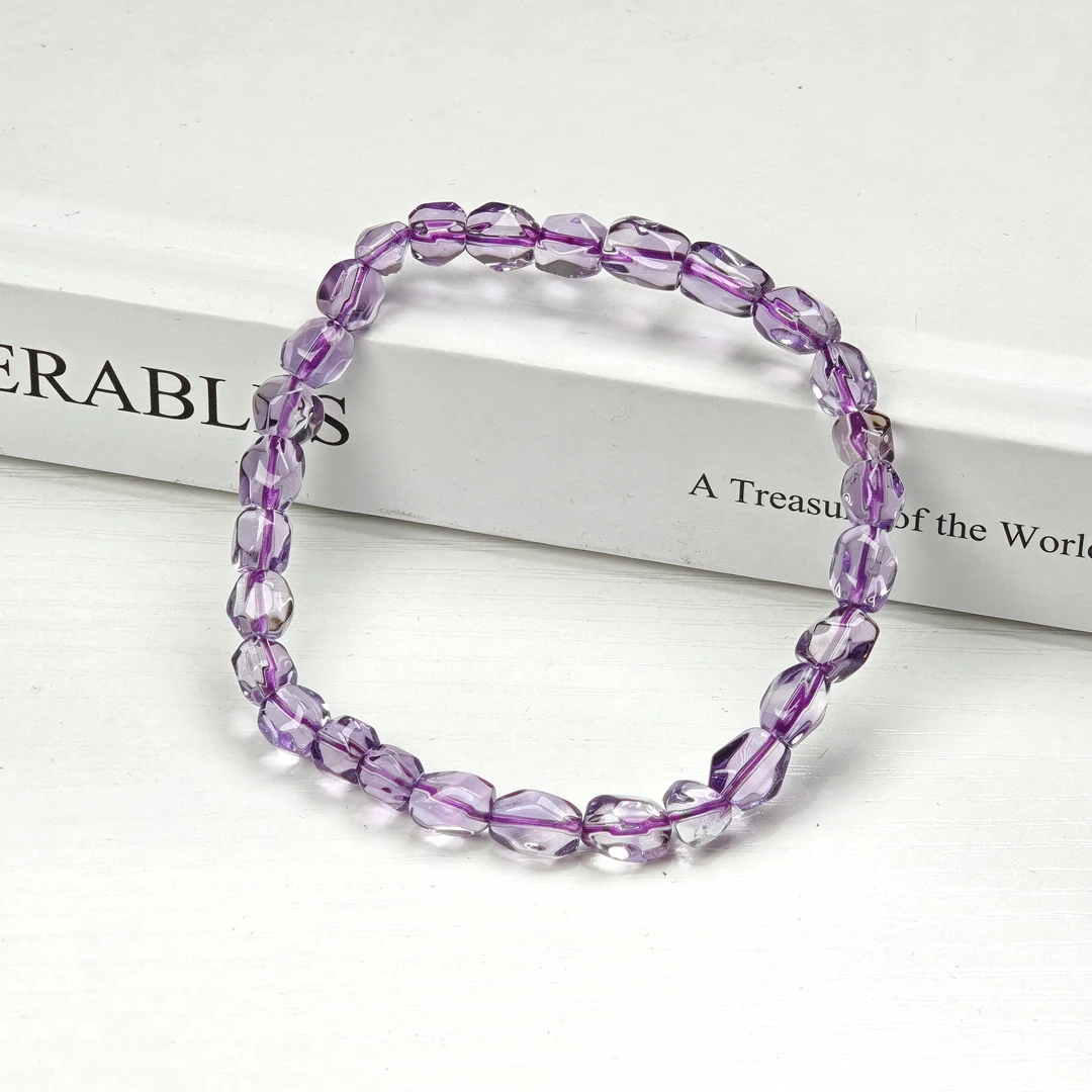 晶匠紫水晶随形手串  多样性发一  简约