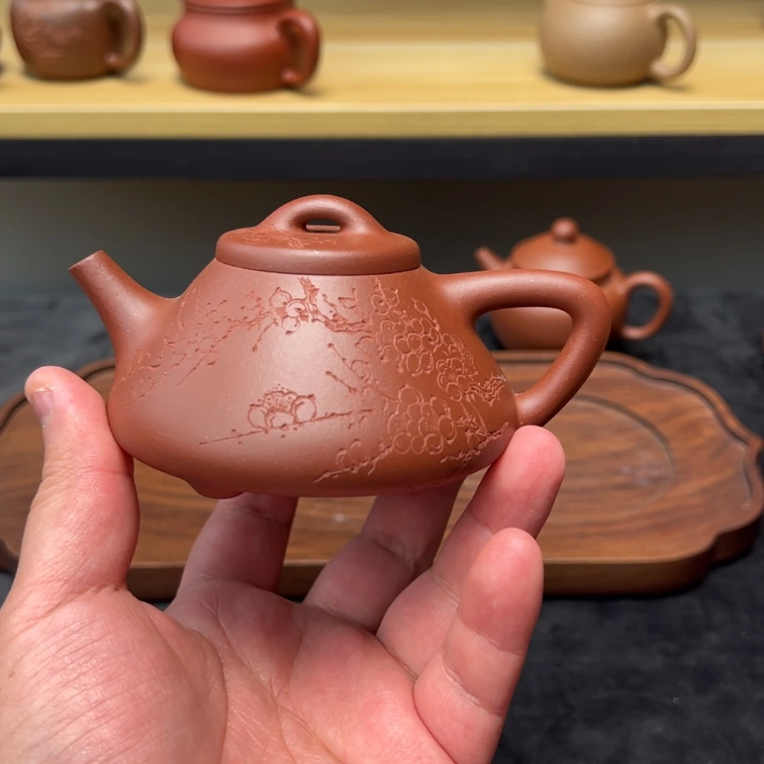 茶壶紫砂微瑕150梅花子冶