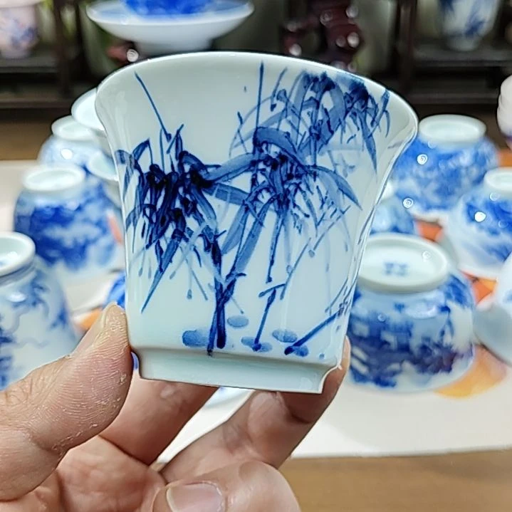 景德镇手绘画1300度高温釉下彩陶瓷
