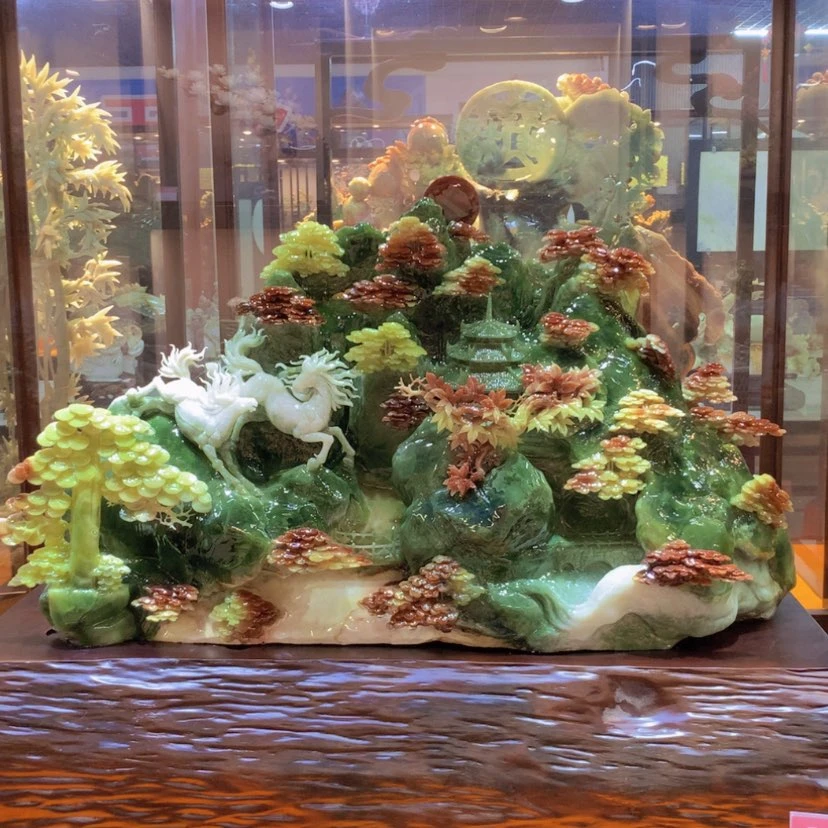 【闪购商品】未镶嵌蛇纹石玉摆件覆膜