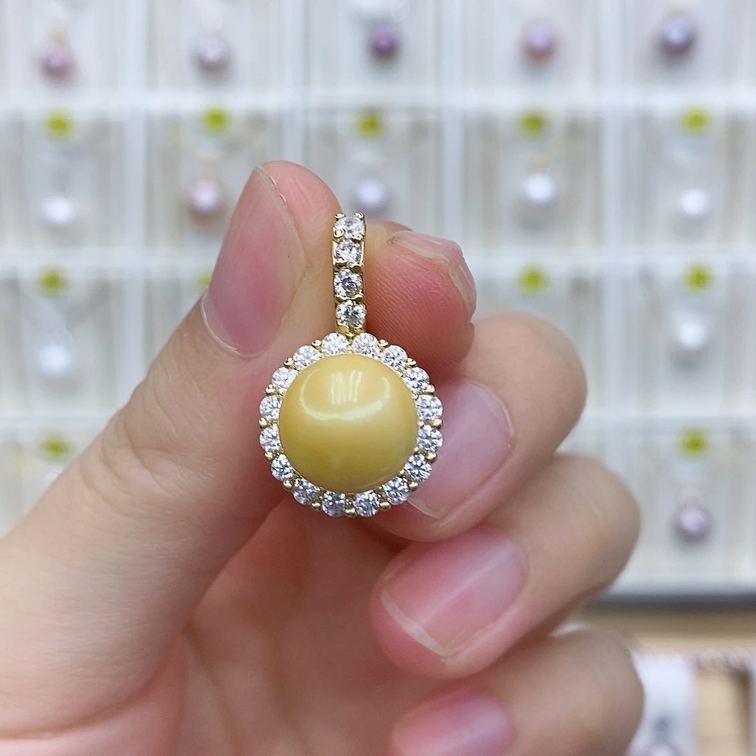 项链合金淡水珍珠