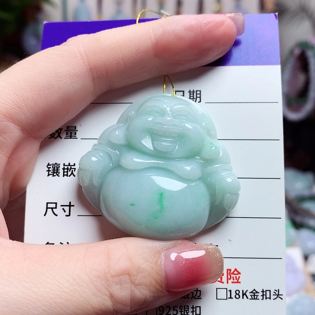 颈饰未镶嵌翡翠佛公15