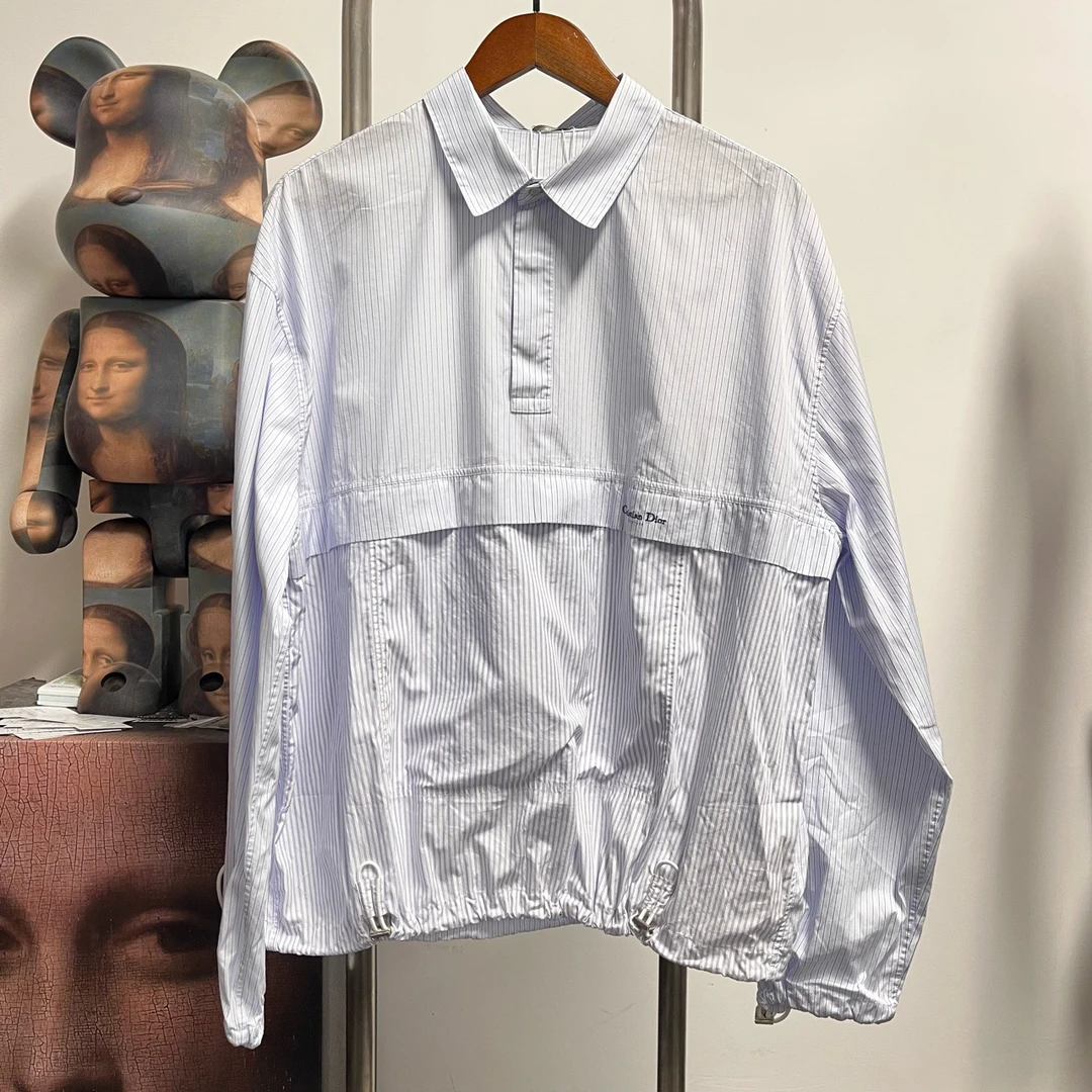 99新 DIOR/迪奥 标语logo半拉链外套 j1803尺码50