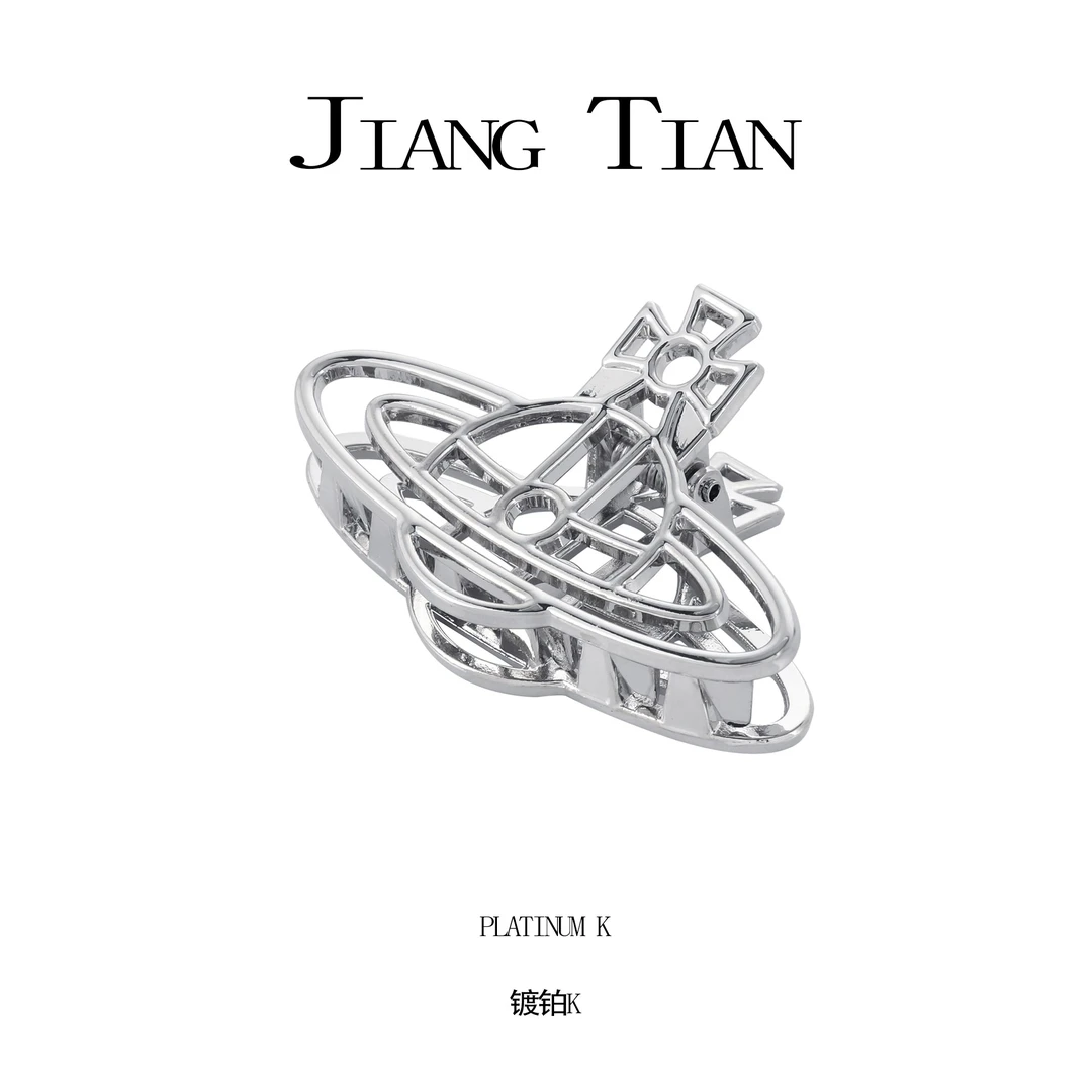 星球轻奢时尚发卡小众个性设计师优雅素款发夹 4036