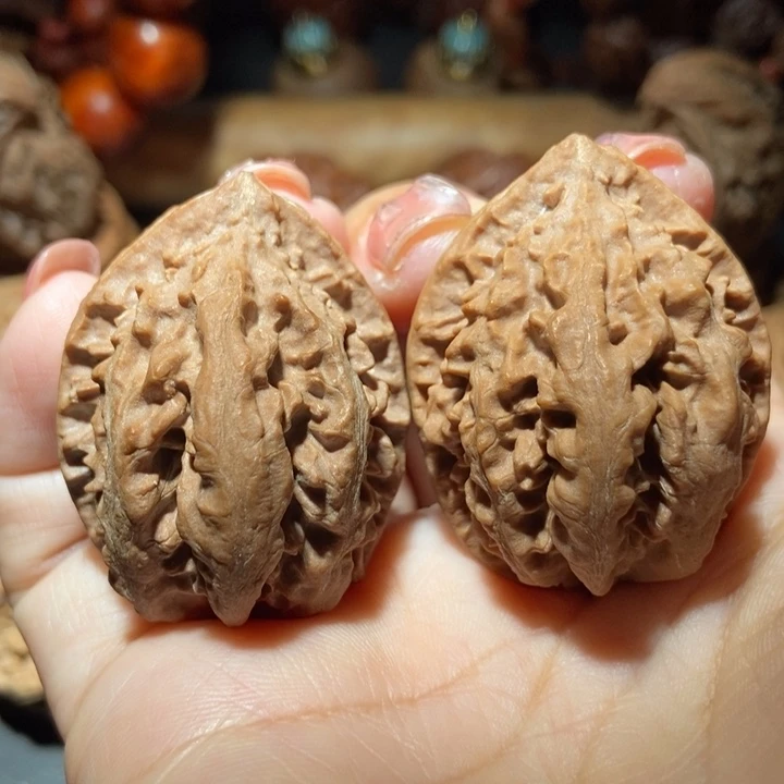 把件文玩核桃东北楸子小雪50