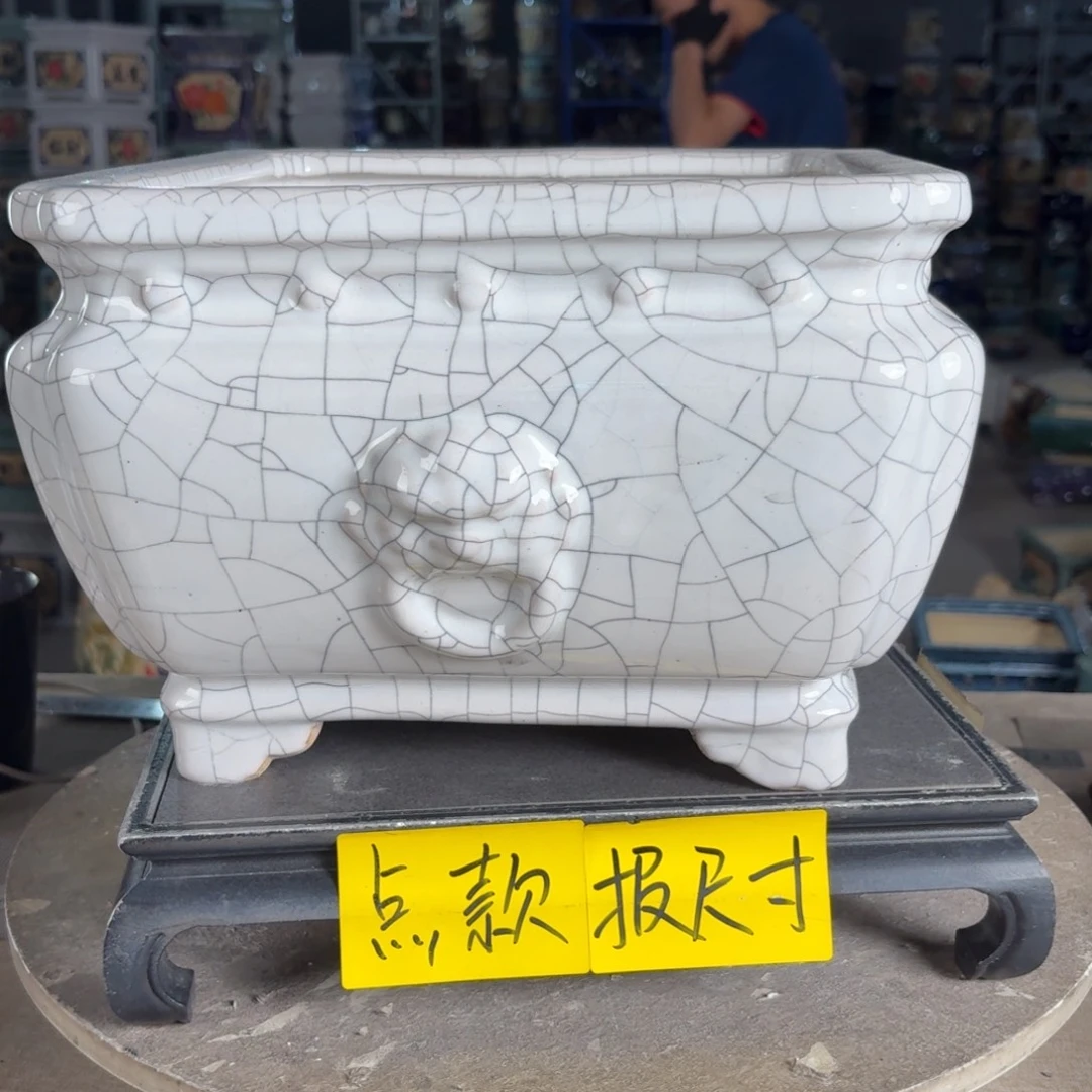 一风堂石湾花盆 内24*17瑕疵缩釉
