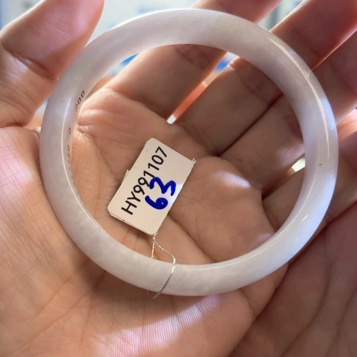 翡翠未镶嵌手镯福利手镯626364，有纹介意勿拍