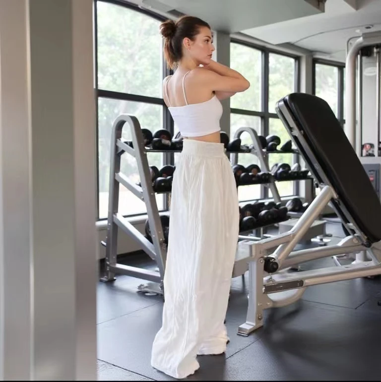 「小C精选」空空如也  夏季高腰休闲 超轻 透气防晒压褶神裤