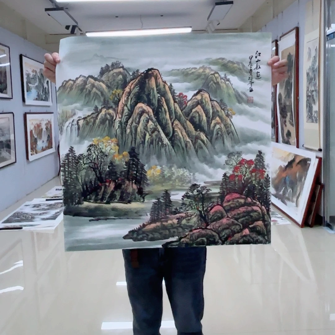 国画国画作品多次