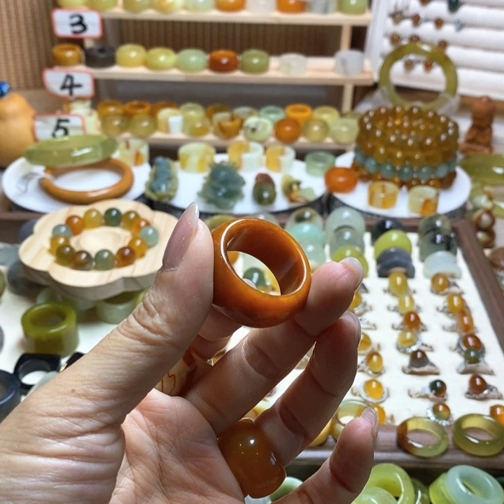 希***望岫玉未镶嵌项圈岫玉精品指环