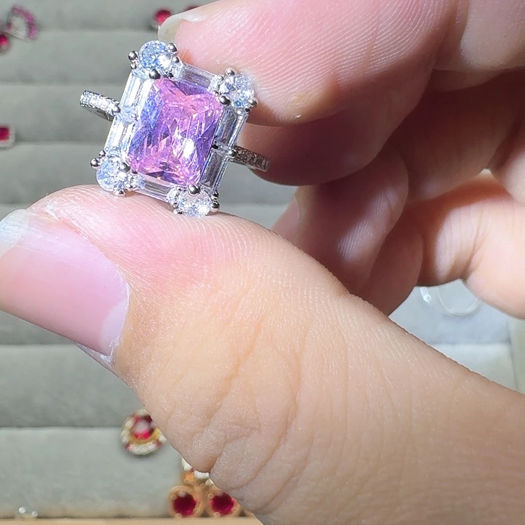 芙蓉石戒指银S925镶嵌販****?