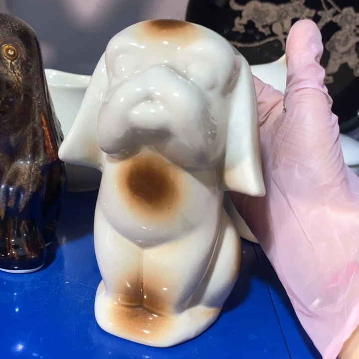 瓷片磁州窑狗狗摆件