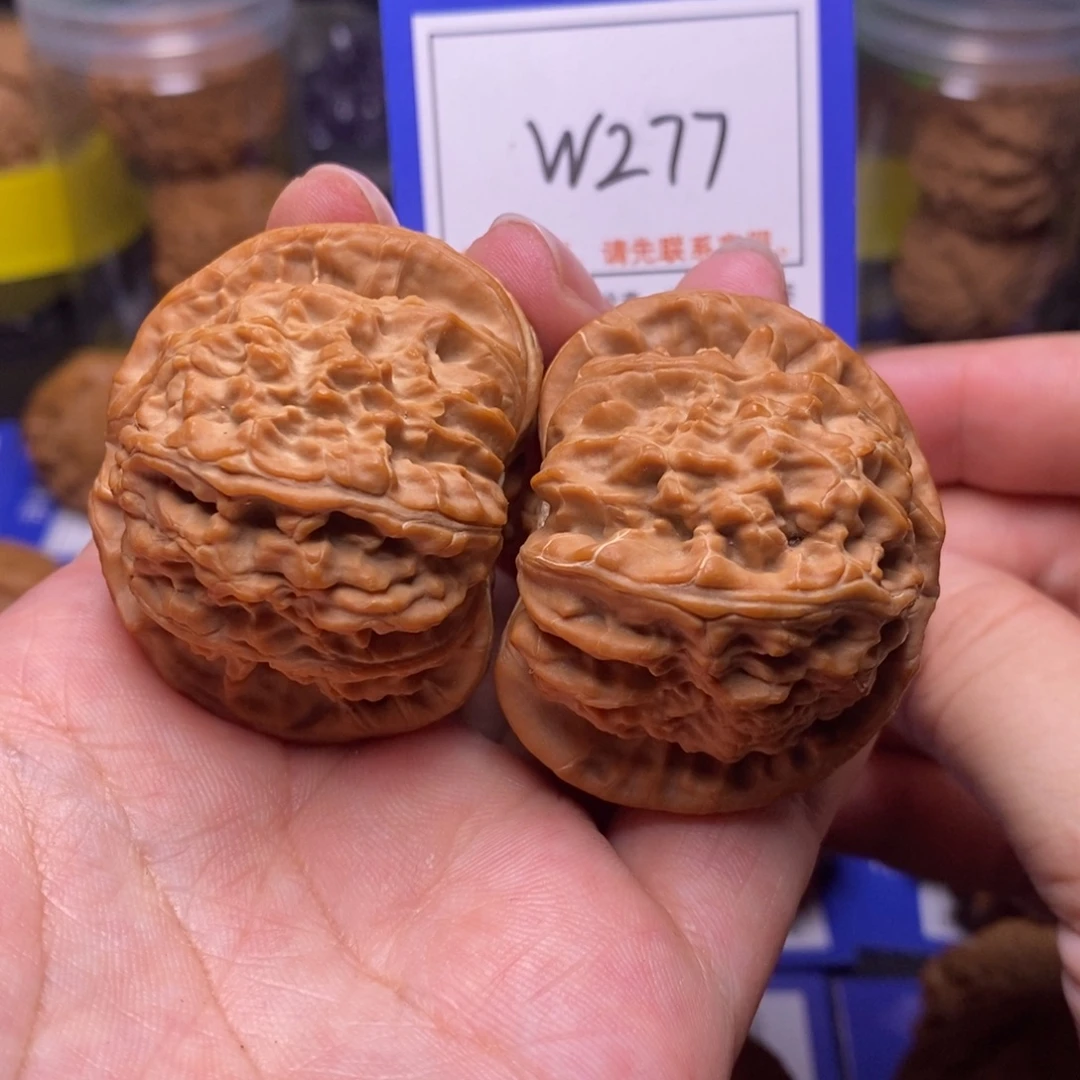 桃核把件46球白毕业对、w277
