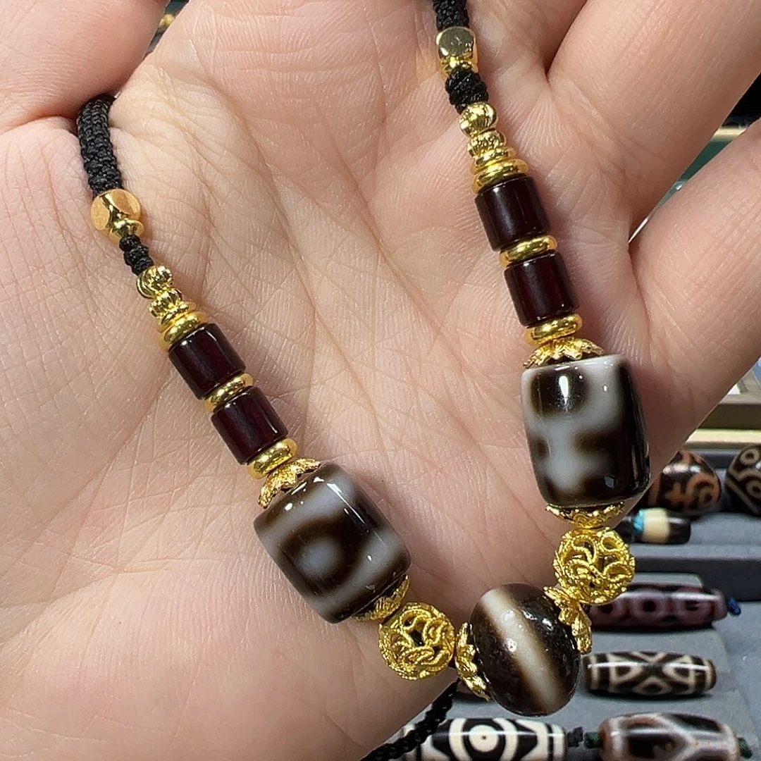 玛瑙/玉髓未镶嵌珠宝半成品台工多宝套链