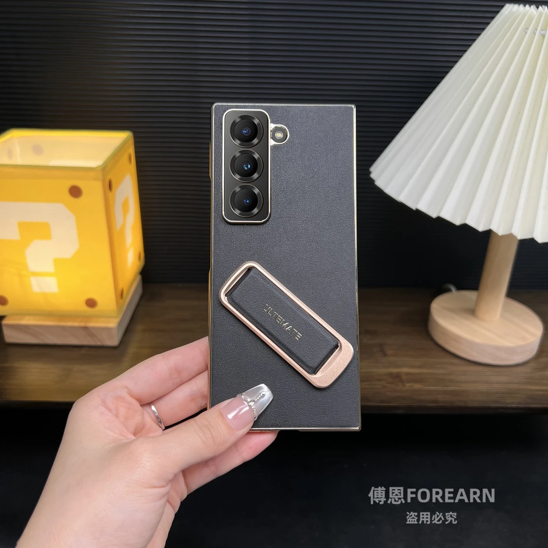 适用于三星W25手机壳折叠屏腕带支架ZFold6Slim保护套FoldSE商务