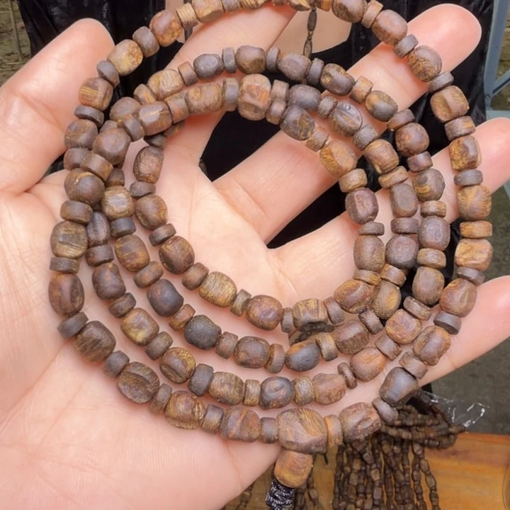 沉香手串海南老白奇金丝红油天然野沉水老包头多样性发其一18克➕