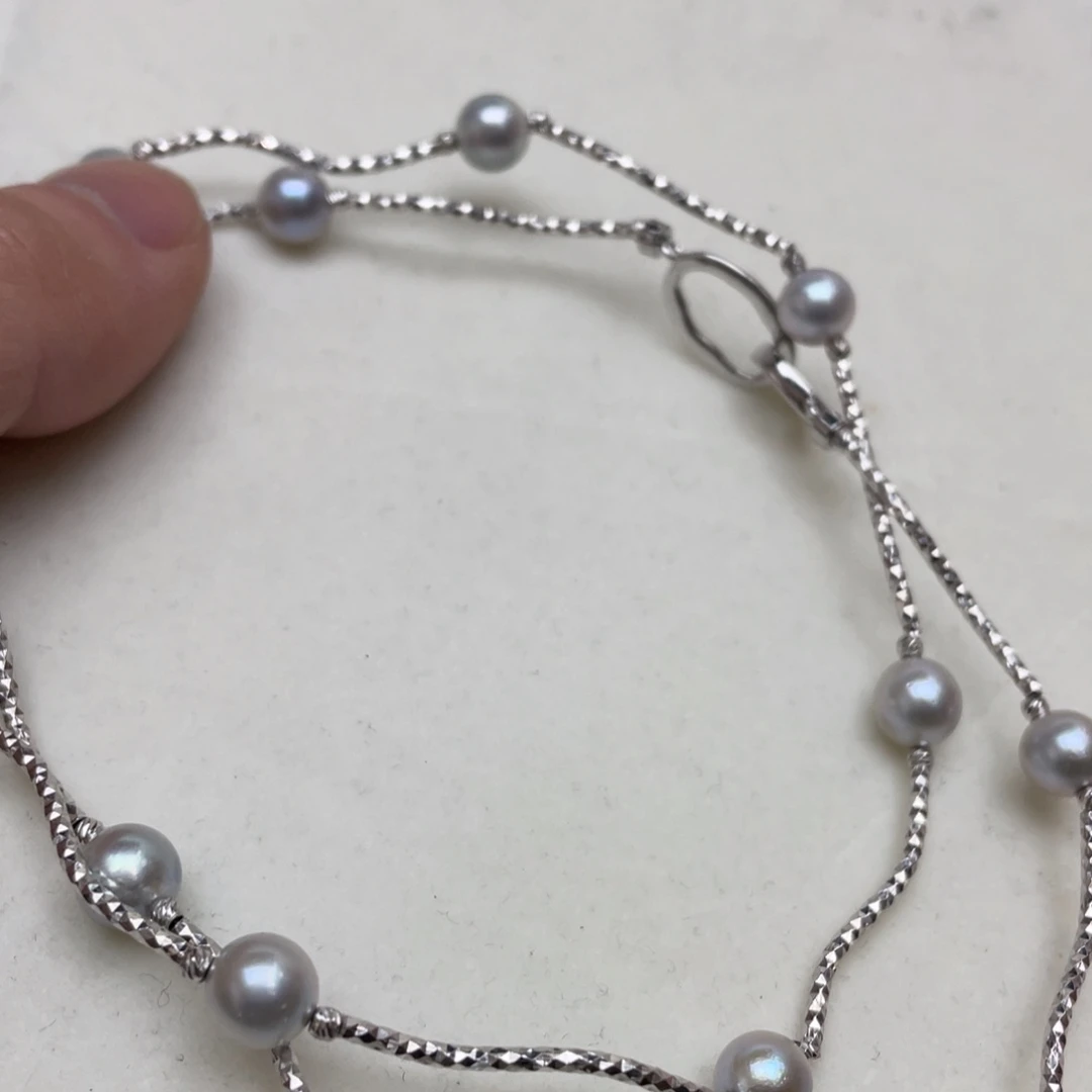 海水珍珠颈饰银S925镶嵌