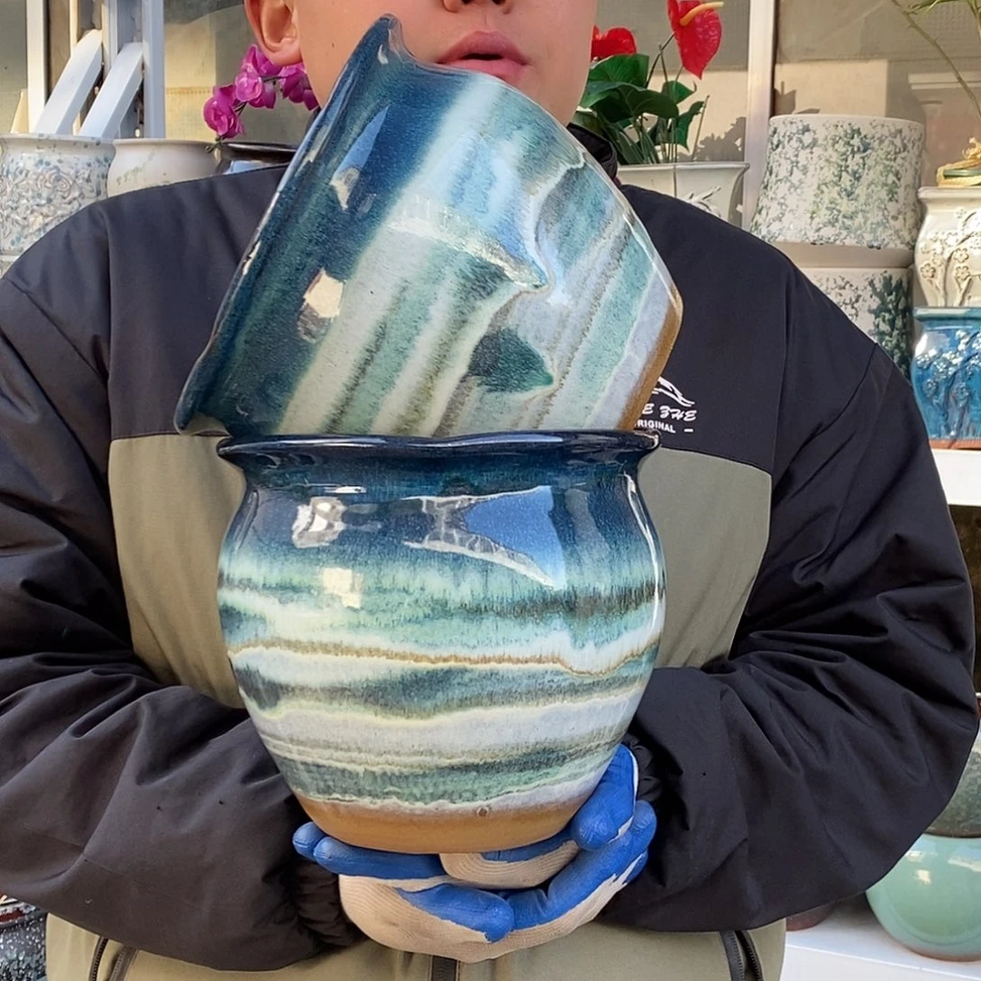 紫砂花盆口20感18福利