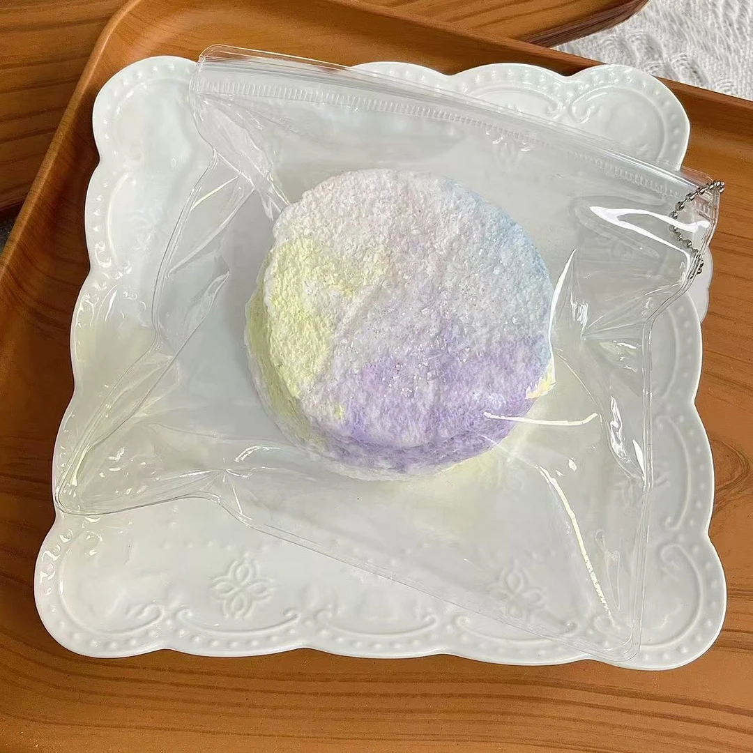 【碎冰冰彩色蛋糕】现货捏捏乐食品级硅胶纯手工制作解压玩具手工DI