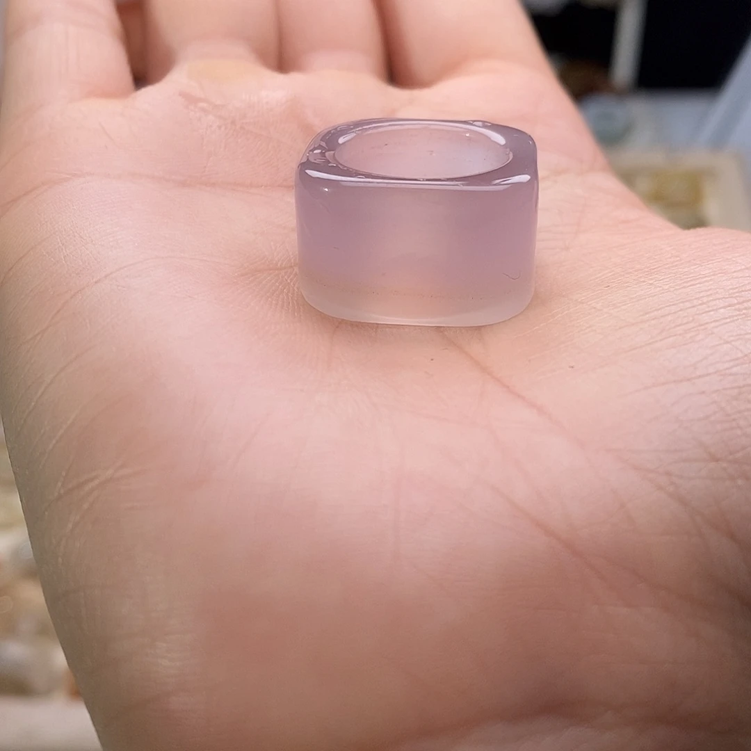 玛瑙/玉髓戒指未镶嵌B 11不退换 港10