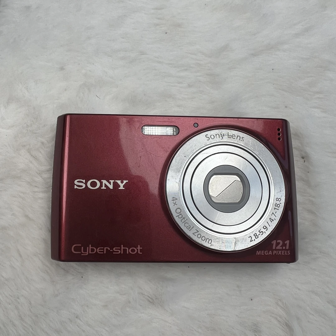 95新 Sony/索尼 W510红色 1210w像素奶油肌白皮效果