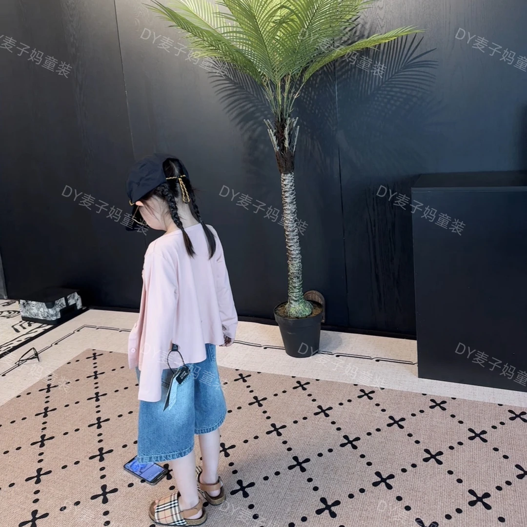 现货MZ.儿童夏季新款冰感莱赛尔天丝韩系休闲薄款开衫两件套219