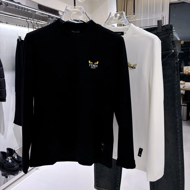 FENDIGEER小怪兽男士长袖T恤秋冬款休闲上衣内搭打底衫潮流百搭