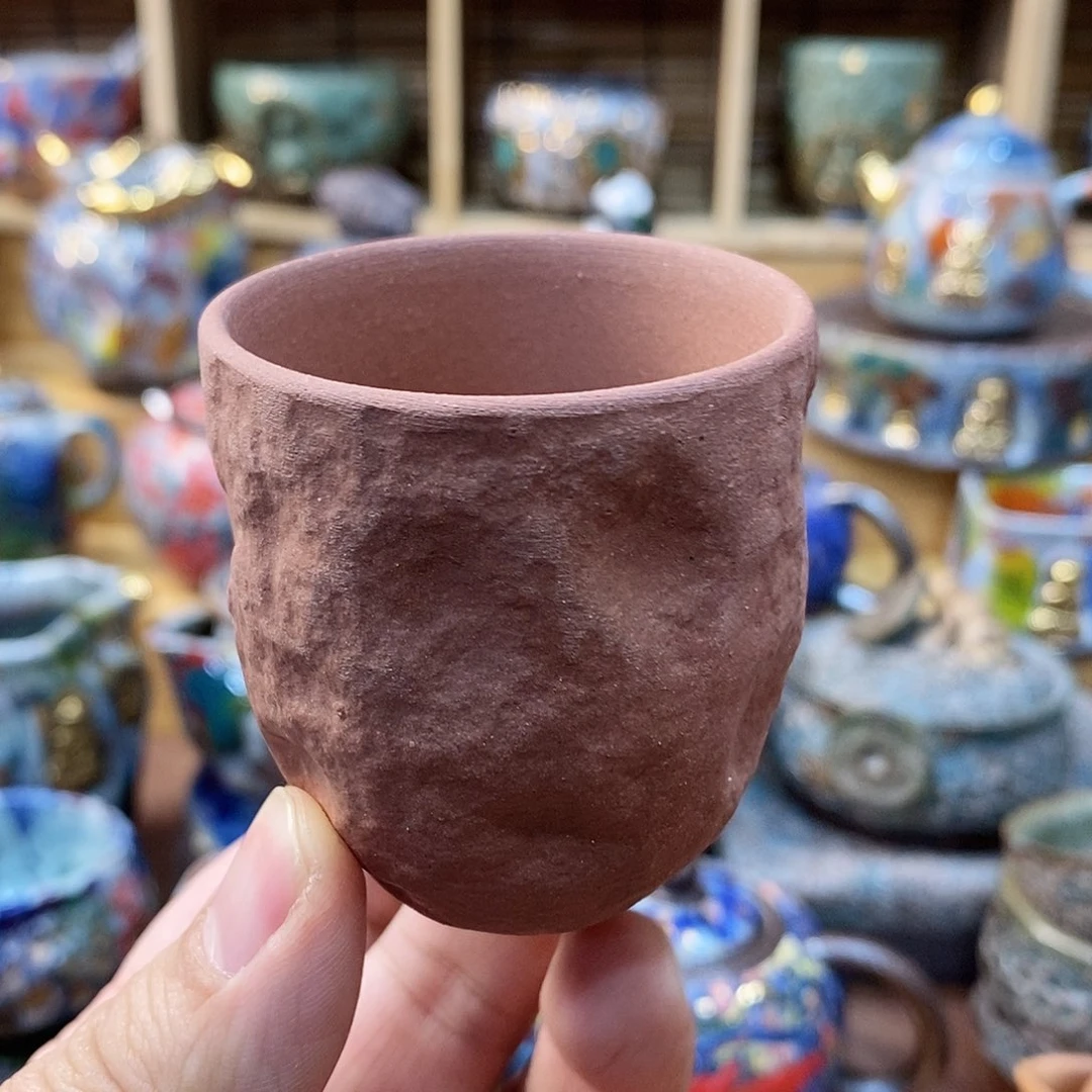 粗陶志野柴烧茶器