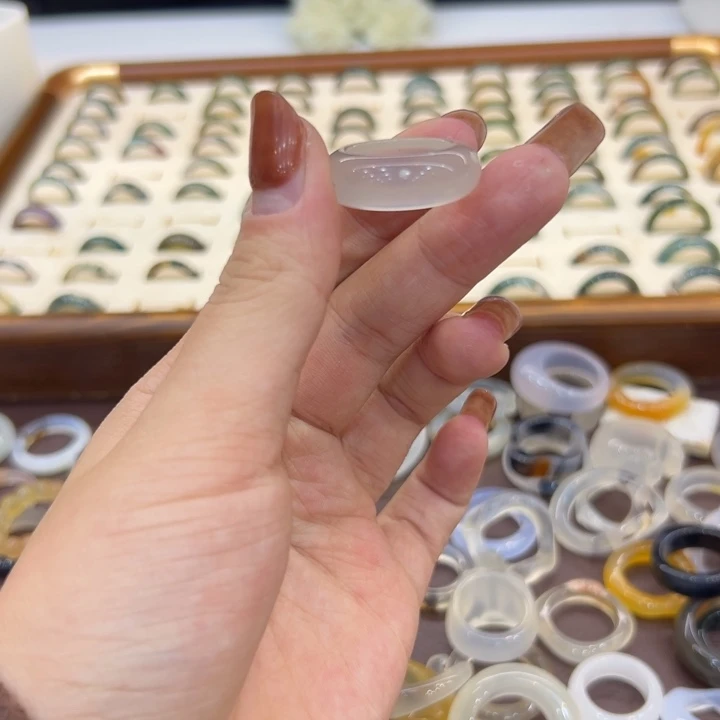 玛瑙/玉髓合金戒指111港15