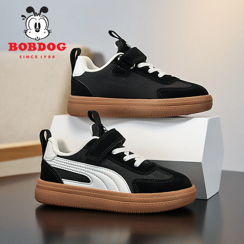 巴布豆儿童运动鞋透气网面春秋款2025新款中大童轻便男童鞋跑步鞋