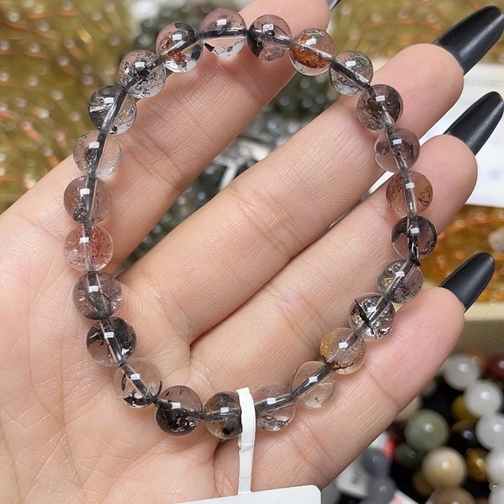 水晶未镶嵌手链闪灵钻7.8